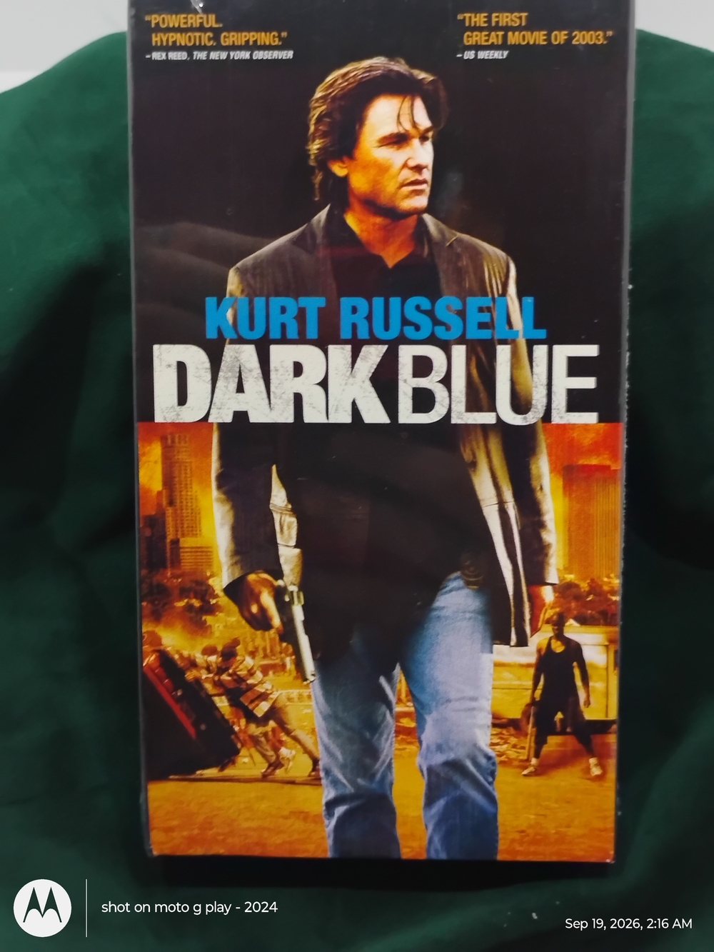 Kurt Russell DARK BLUE Movie VHS - Dark Blue Packaging